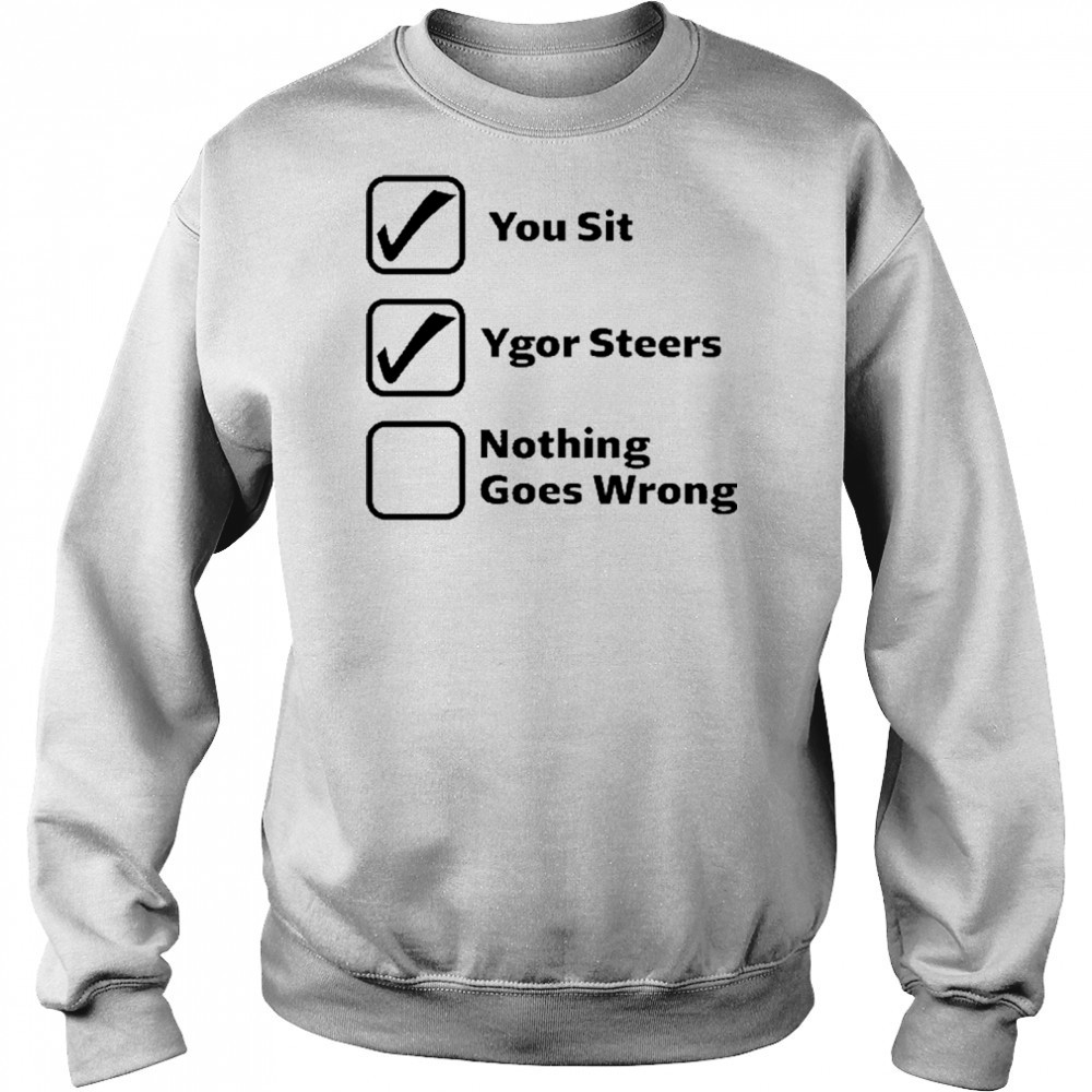 Erinjoeldry You Sit Ygor Steers Nothing Goes Wrong 2025 t-shirt Hoodie