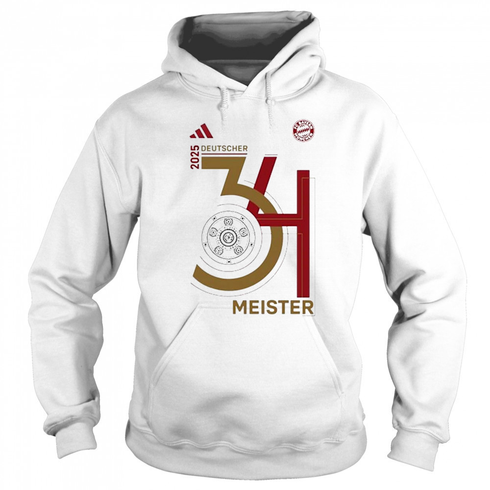 FC Bayern Munich 34 Deutscher Meister 2025 Shirt Sweatshirt