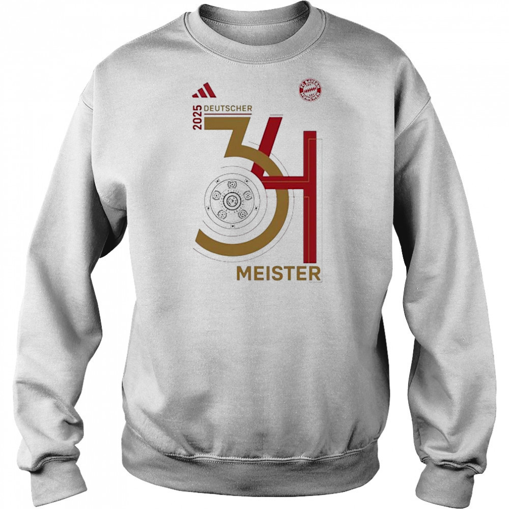 FC Bayern Munich 34 Deutscher Meister 2025 Shirt Hoodie