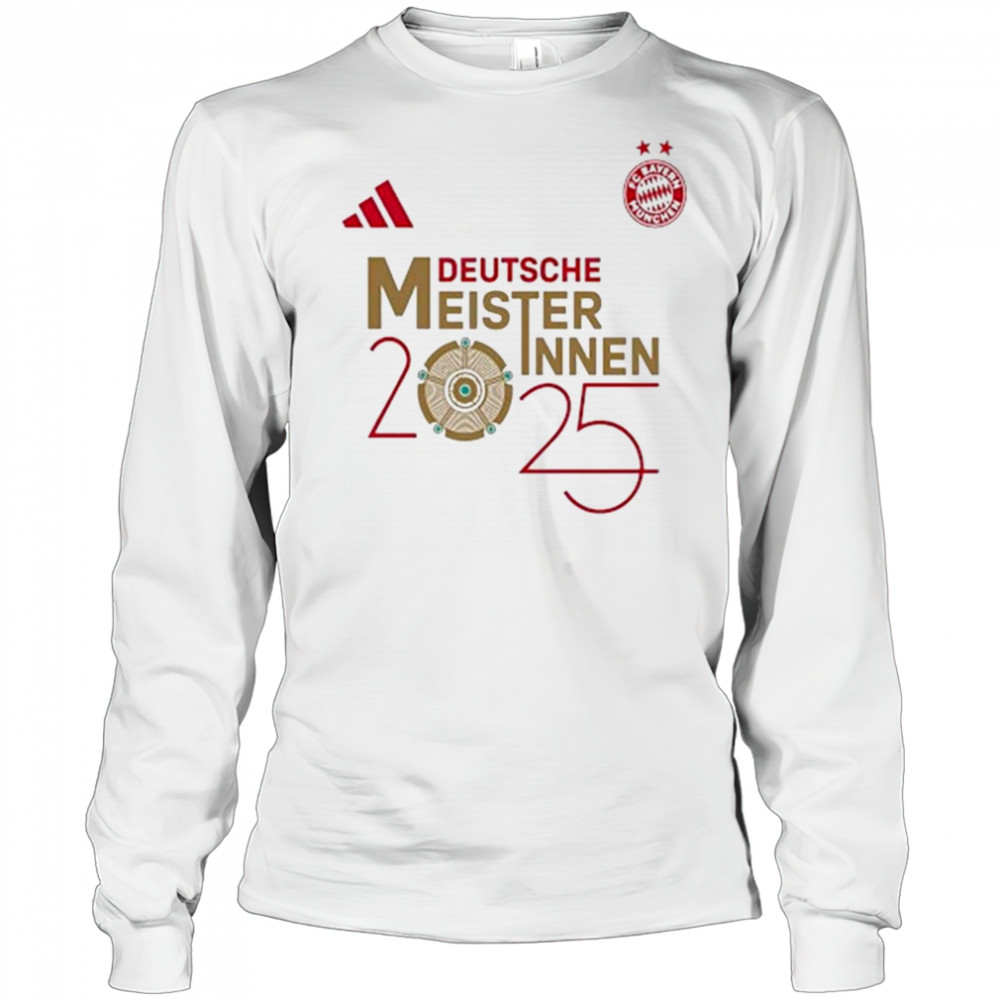 FC Bayern Munich Deutsche Meisterinnen 2025 Shirt Long Sleeved