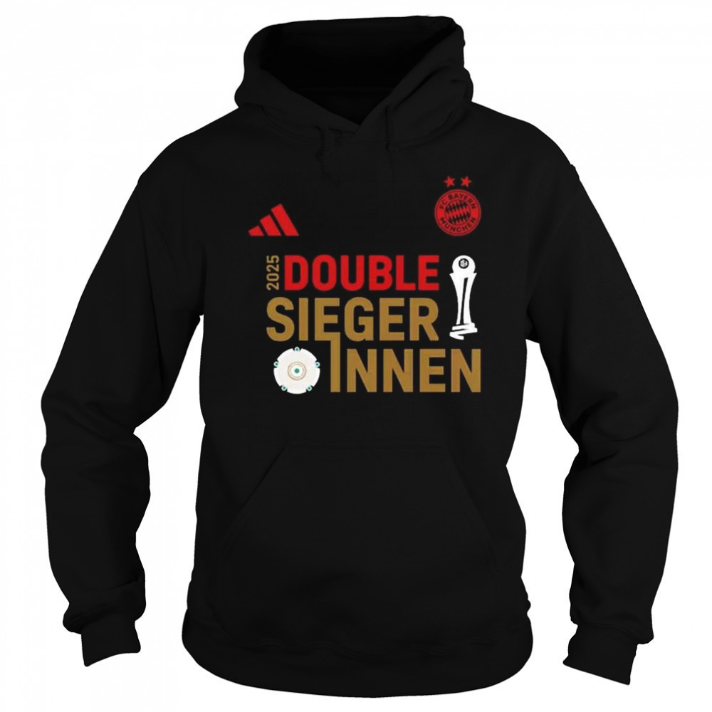 FC Bayern Munich Deutscher Meister 2025 Double Siegerinnen Shirt Sweatshirt