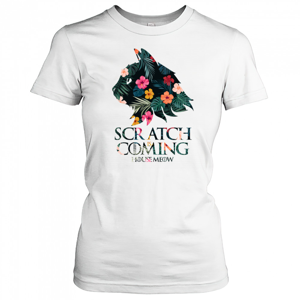 Game of Thrones scratch is coming house meow Cat Drago Women's T-shirt