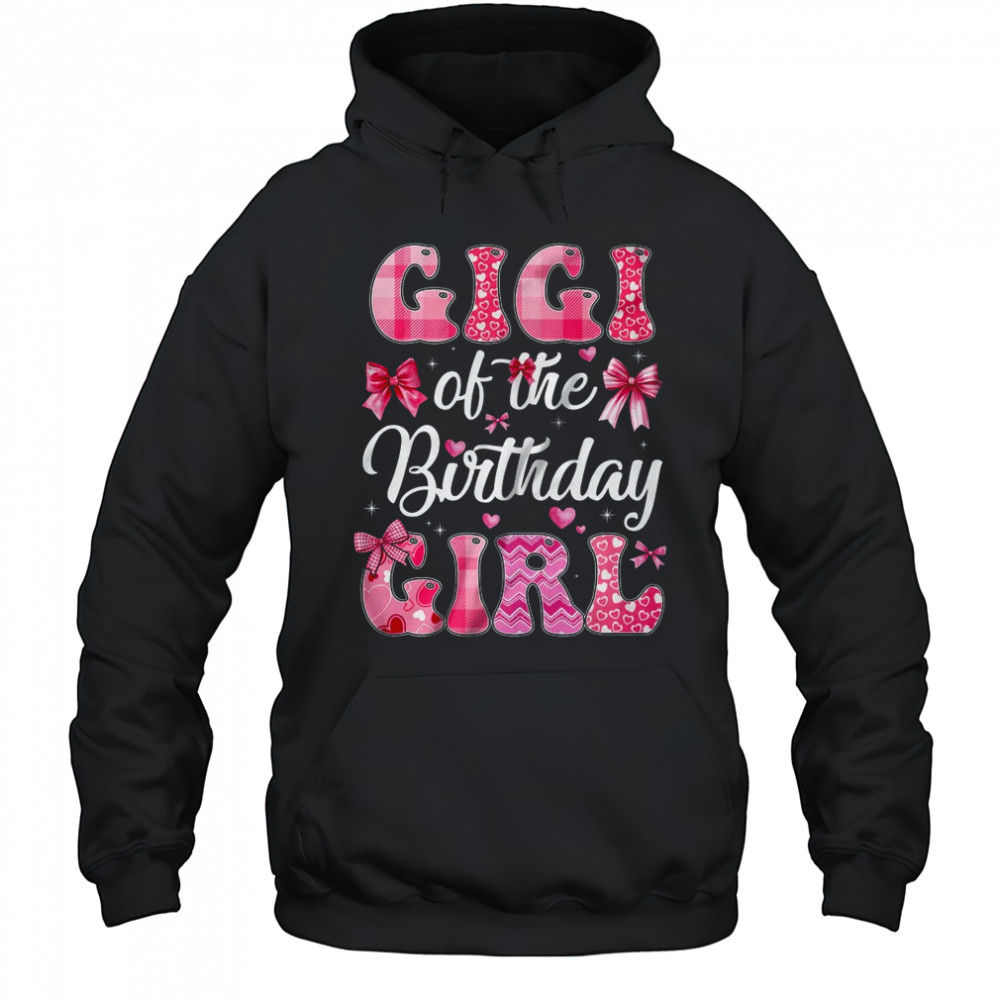 Gigi Of The Birthday Girl Family Pink Coquette Bow shirt Hoodie