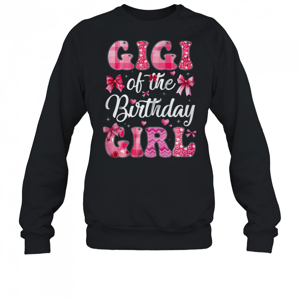 Gigi Of The Birthday Girl Family Pink Coquette Bow shirt Sweatshirt