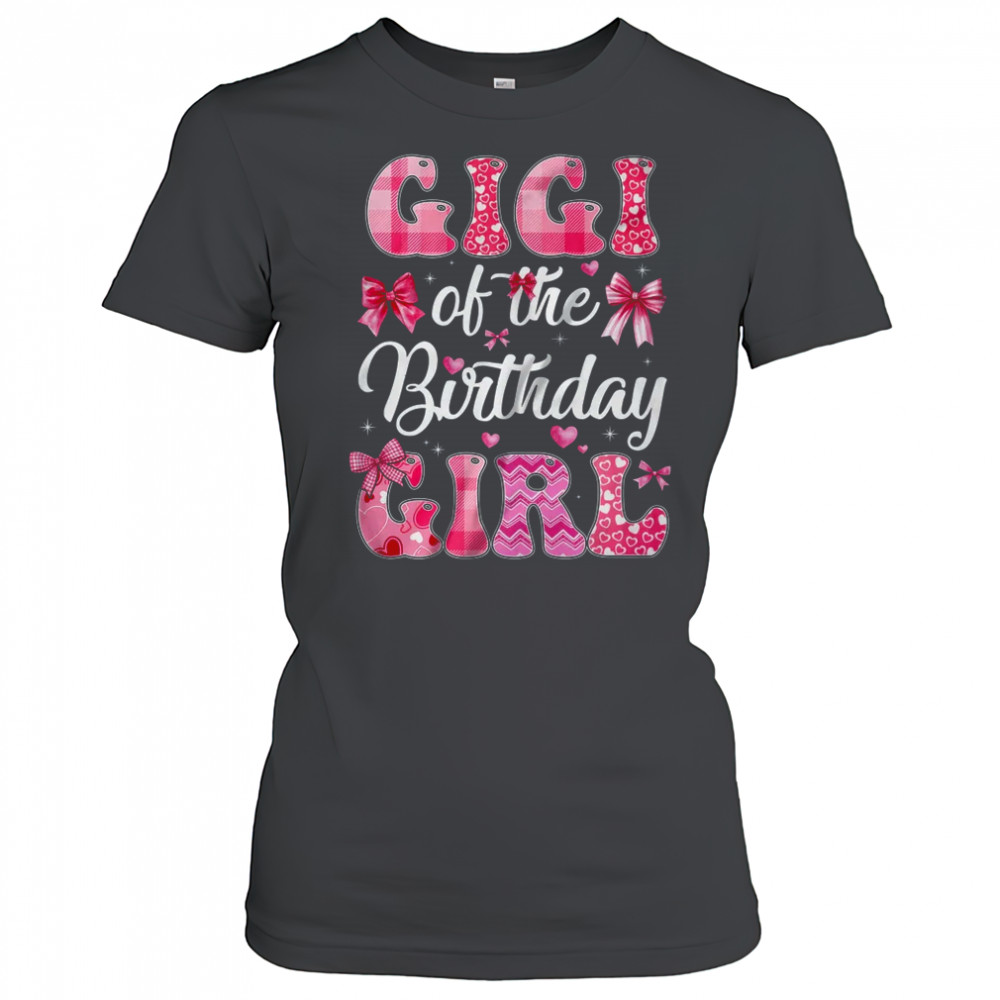Gigi Of The Birthday Girl Family Pink Coquette Bow shirt Women's T-shirt