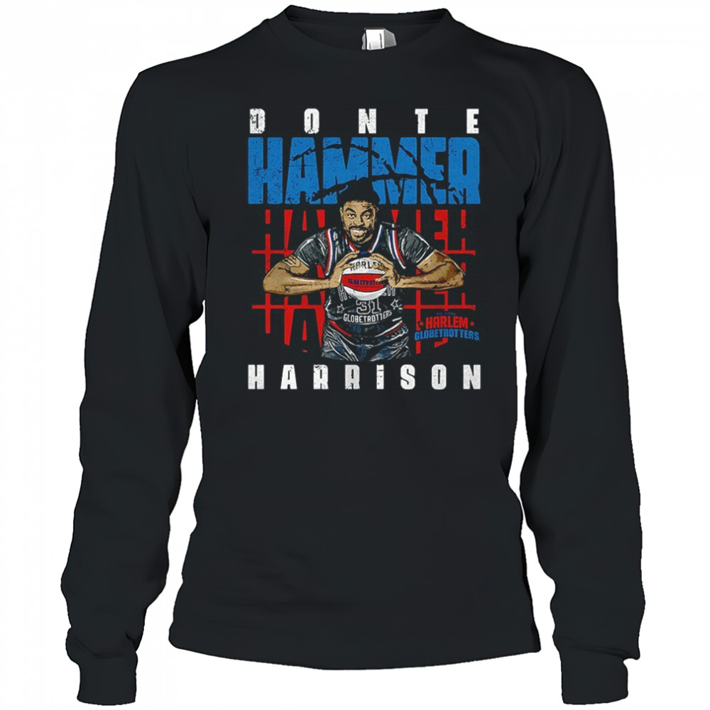 Hammer Harrison Harlem Globetrotters pose shirt Long Sleeved