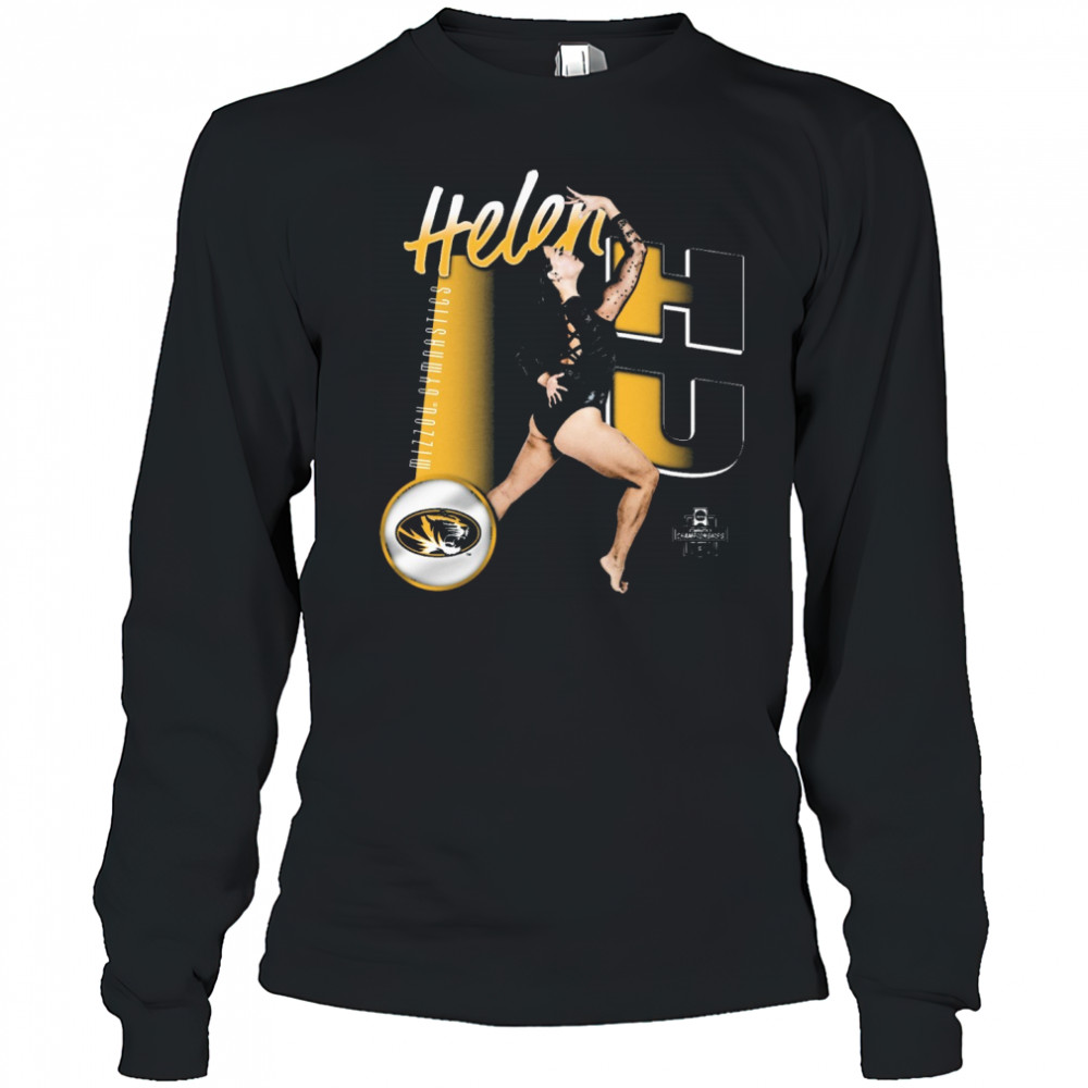 Helen Hu Missouri Tigers NCAA Gymnastics Championships Portrait t-shirt Long Sleeved