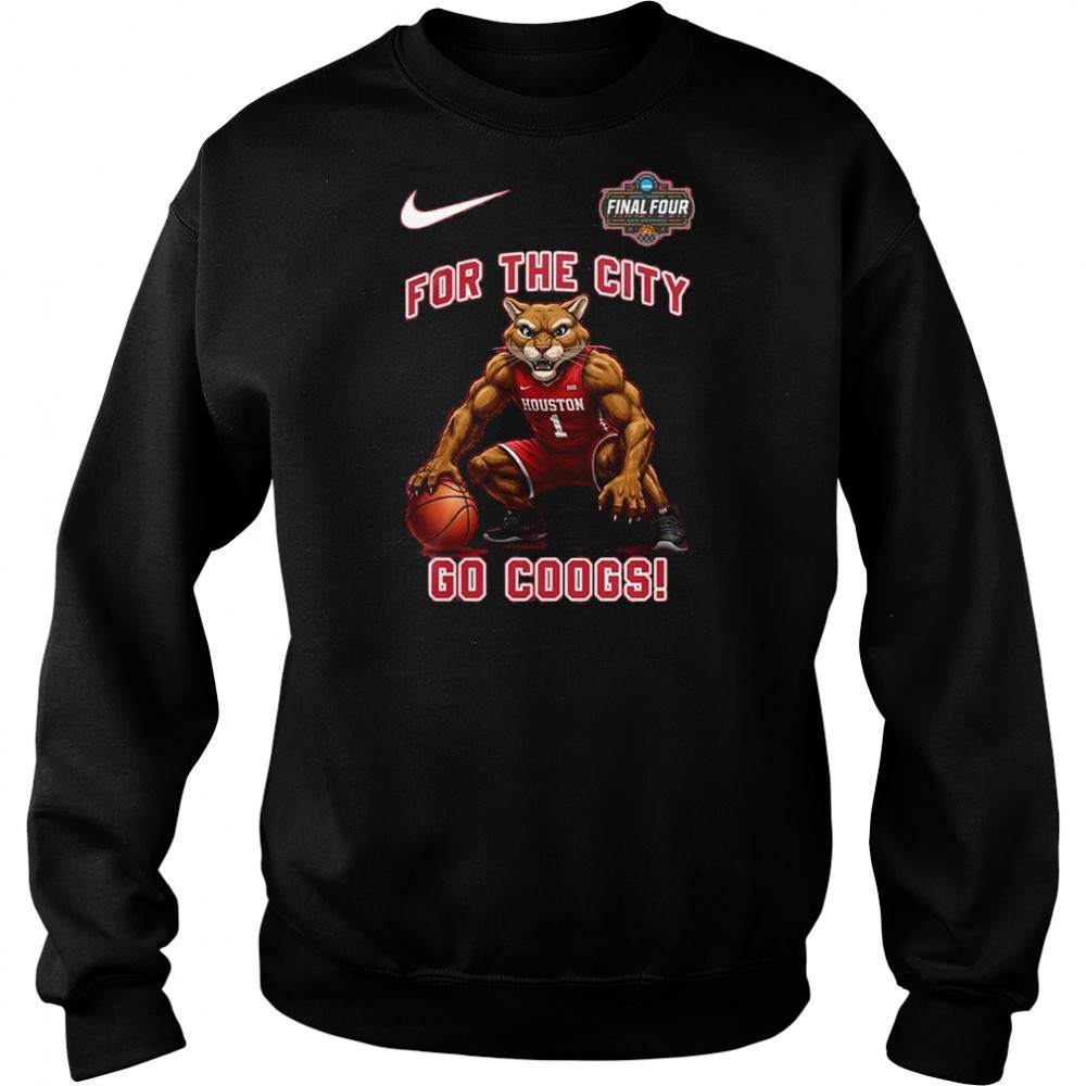 Houston Cougars For The City Go Coogs Men’s College Basketball Champions 2025 Shirt Hoodie