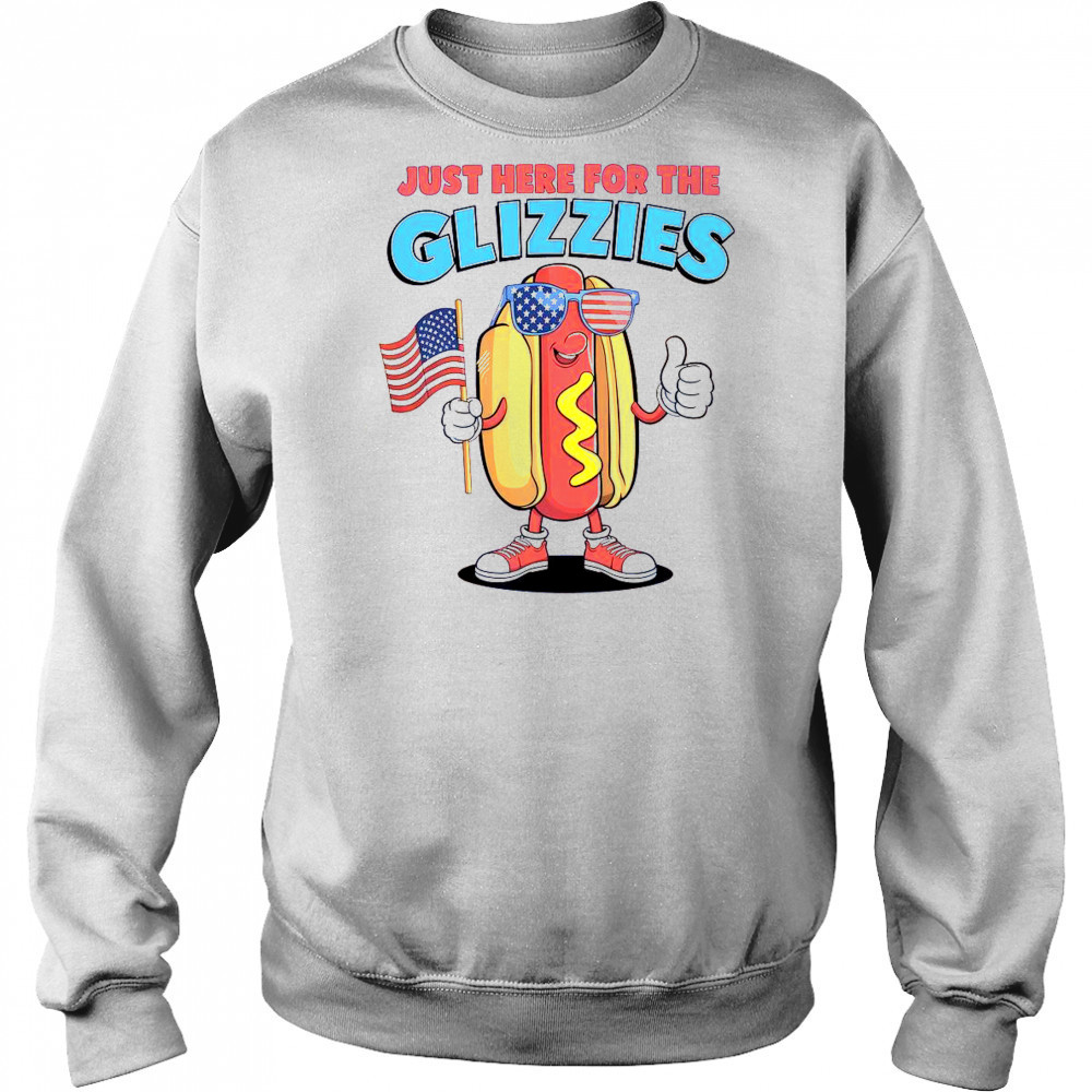 I’m Just Here For The Glizzies Fourth Of July Wiener T-Shirt Hoodie