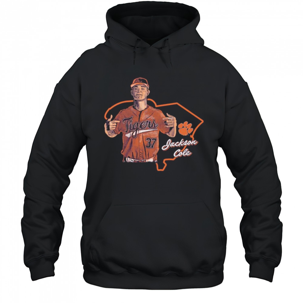 Jackson Cole Clemson Tigers Baseball State NCAA Division I 2025 t-shirt Hoodie