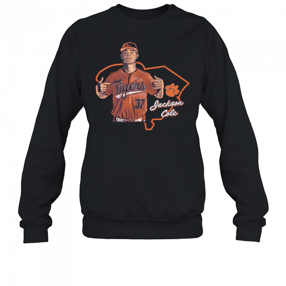 Jackson Cole Clemson Tigers Baseball State NCAA Division I 2025 t-shirt Sweatshirt