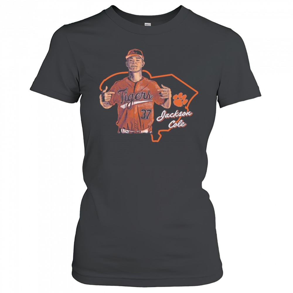 Jackson Cole Clemson Tigers Baseball State NCAA Division I 2025 t-shirt Women's T-shirt