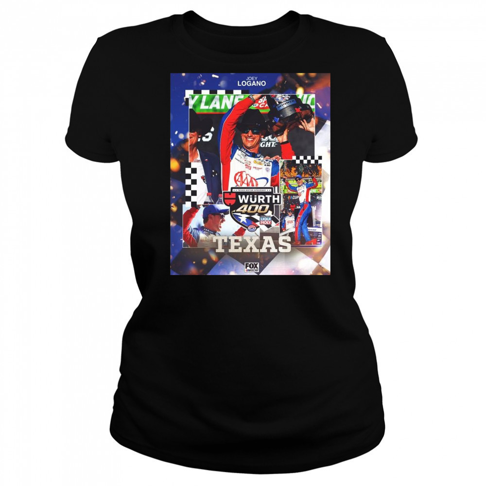 Joey Logano Nascar Cup Series Wins At Texas Motor Speedway Wurth 400 t-shirt Women's T-shirt