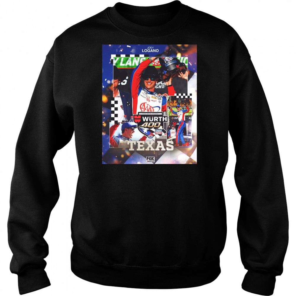 Joey Logano Nascar Cup Series Wins At Texas Motor Speedway Wurth 400 t-shirt Hoodie