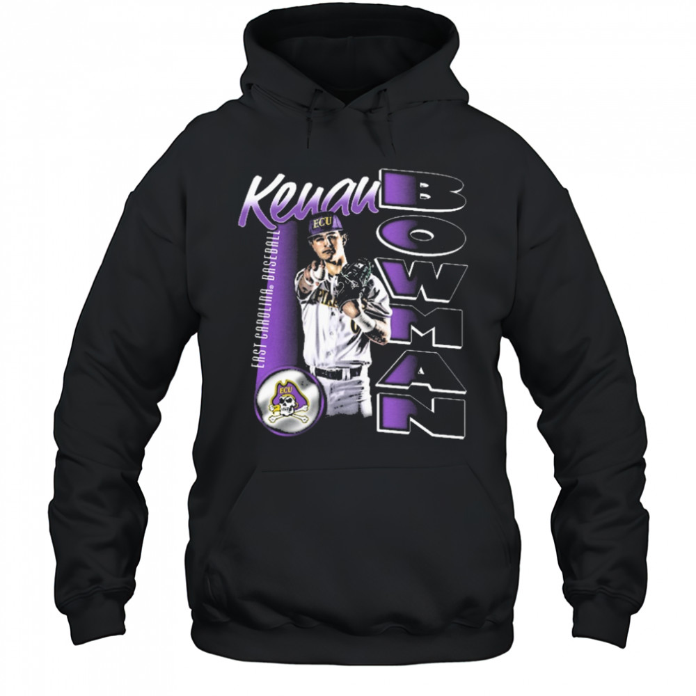 Kenan Bowman East Carolina Pirates baseball NCAA Division I Portrait t-shirt Hoodie