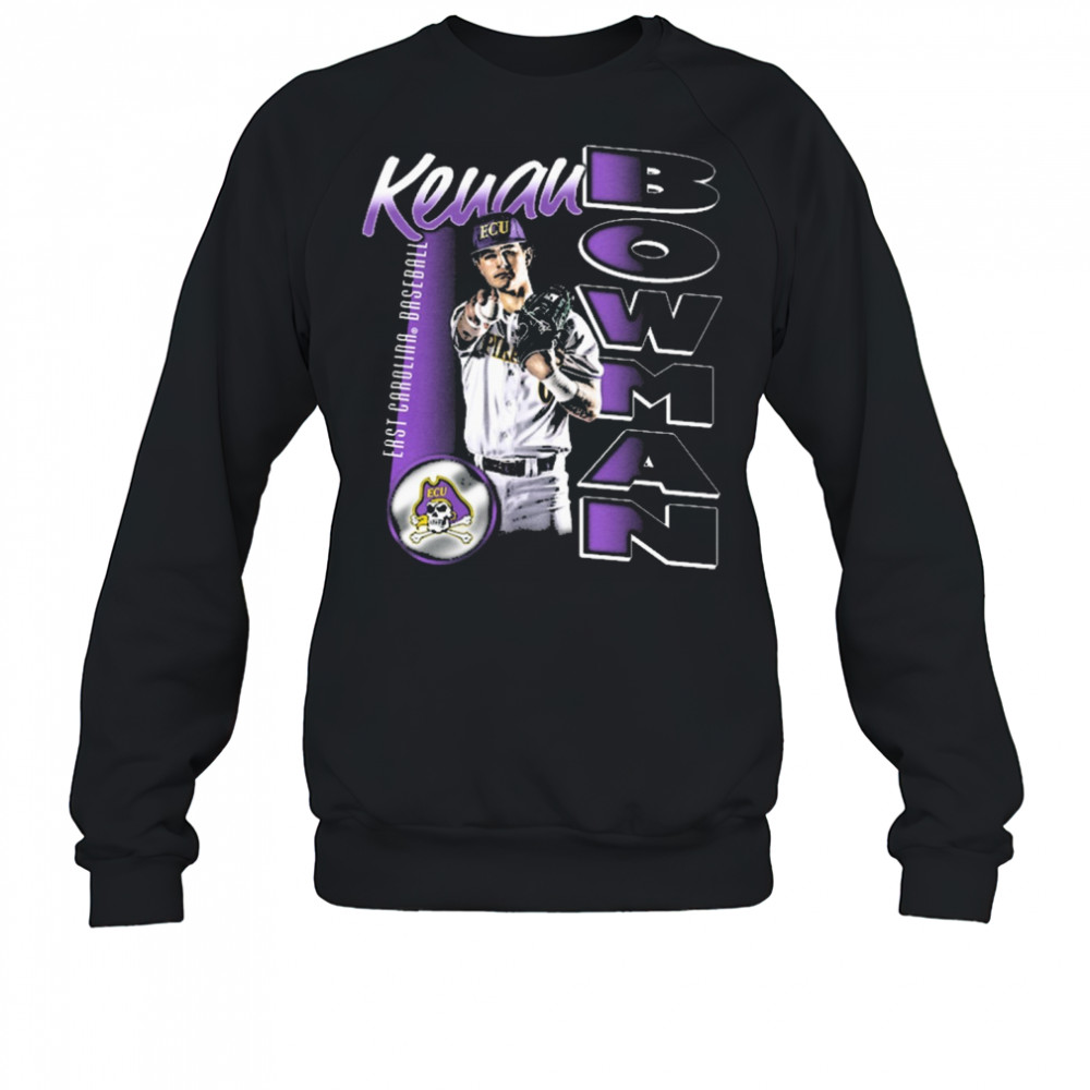 Kenan Bowman East Carolina Pirates baseball NCAA Division I Portrait t-shirt Sweatshirt