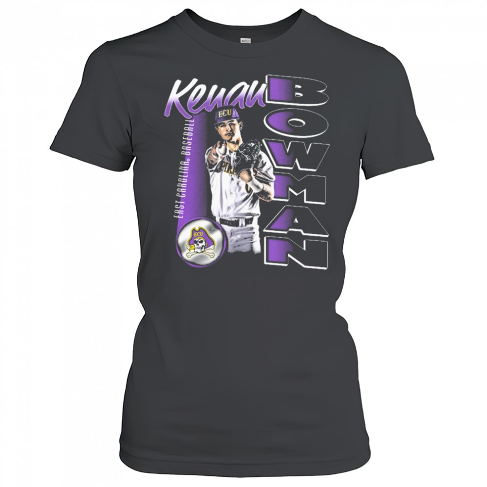 Kenan Bowman East Carolina Pirates baseball NCAA Division I Portrait t-shirt Women's T-shirt
