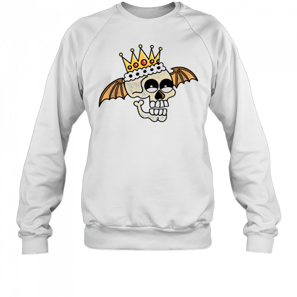 King Skull bat wings shirt Sweatshirt