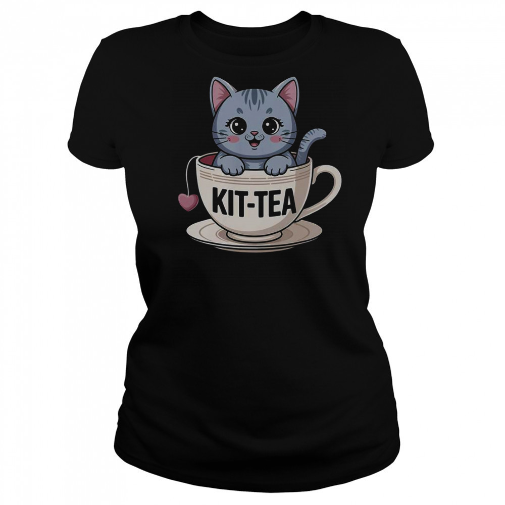 Kit-Tea Cat Tea T-Shirt Women's T-shirt