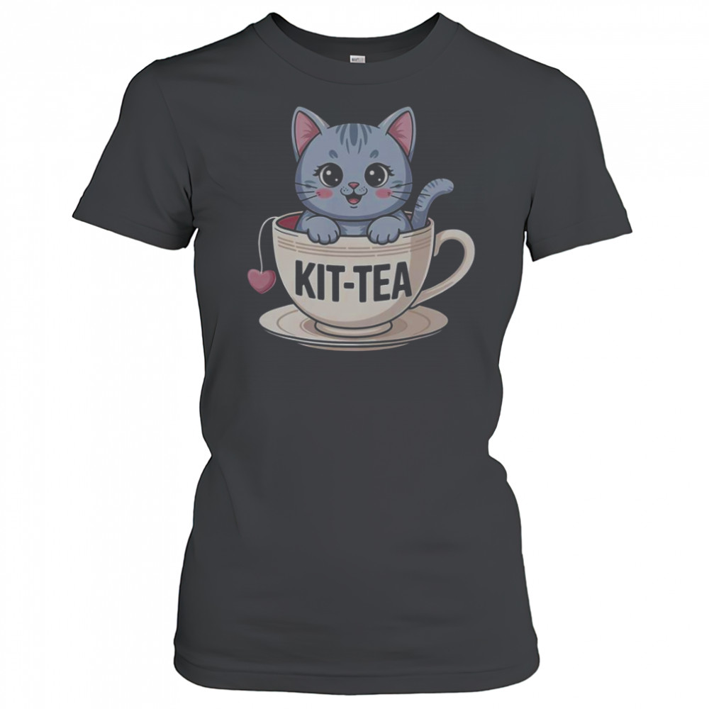 Kit-Tea Cat Tea T-Shirt Women's T-shirt