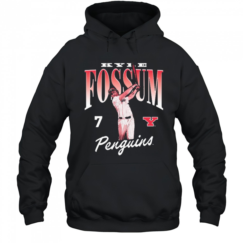 Kyle Fossum 7 Youngstown State Penguins baseball NCAA Division I 2025 t-shirt Hoodie