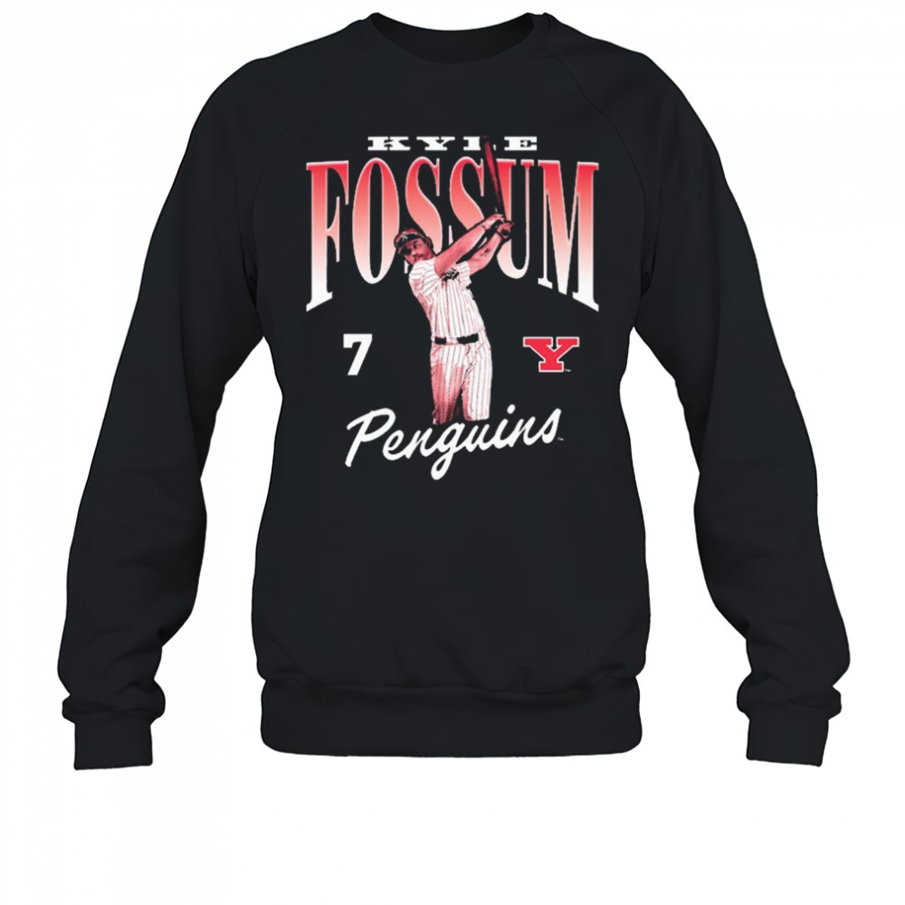 Kyle Fossum 7 Youngstown State Penguins baseball NCAA Division I 2025 t-shirt Sweatshirt