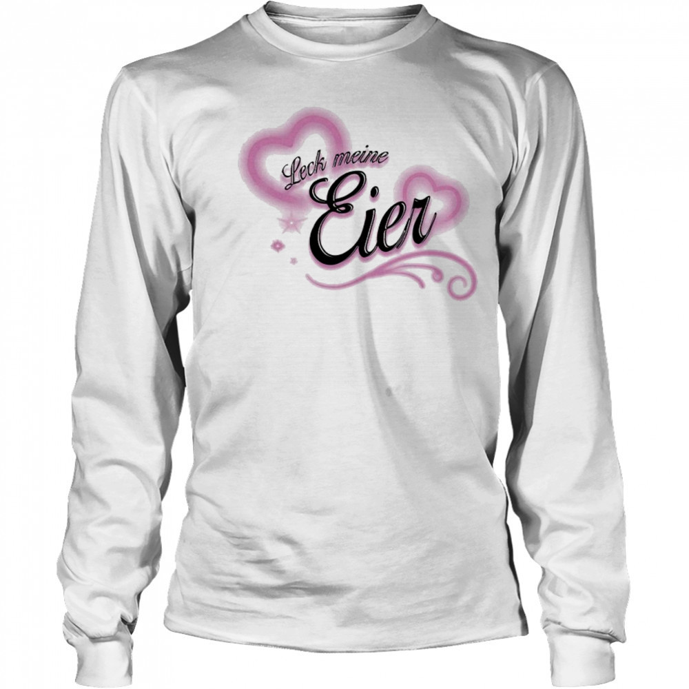 Lick My Gags Heart T-shirt Long Sleeved