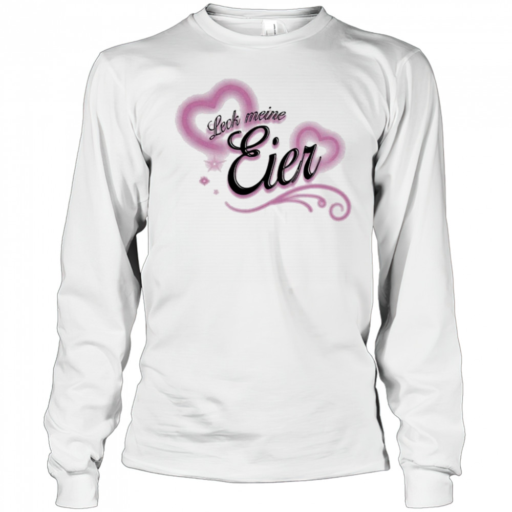 Lick My Gags Heart T-shirt Long Sleeved