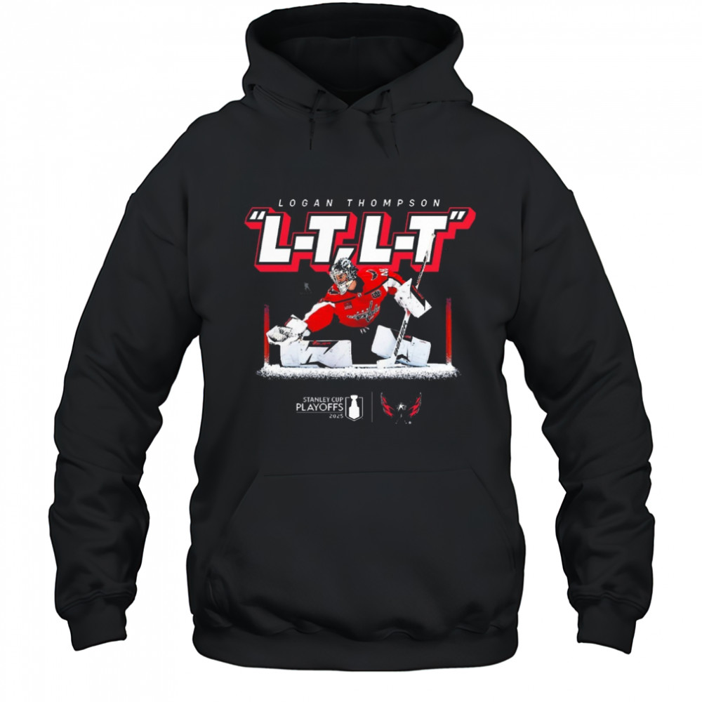 Logan Thompson Washington Capitals Hockey 2025 Stanley Cup Playoffs L-T L-T Micro Moment t-shirt Hoodie