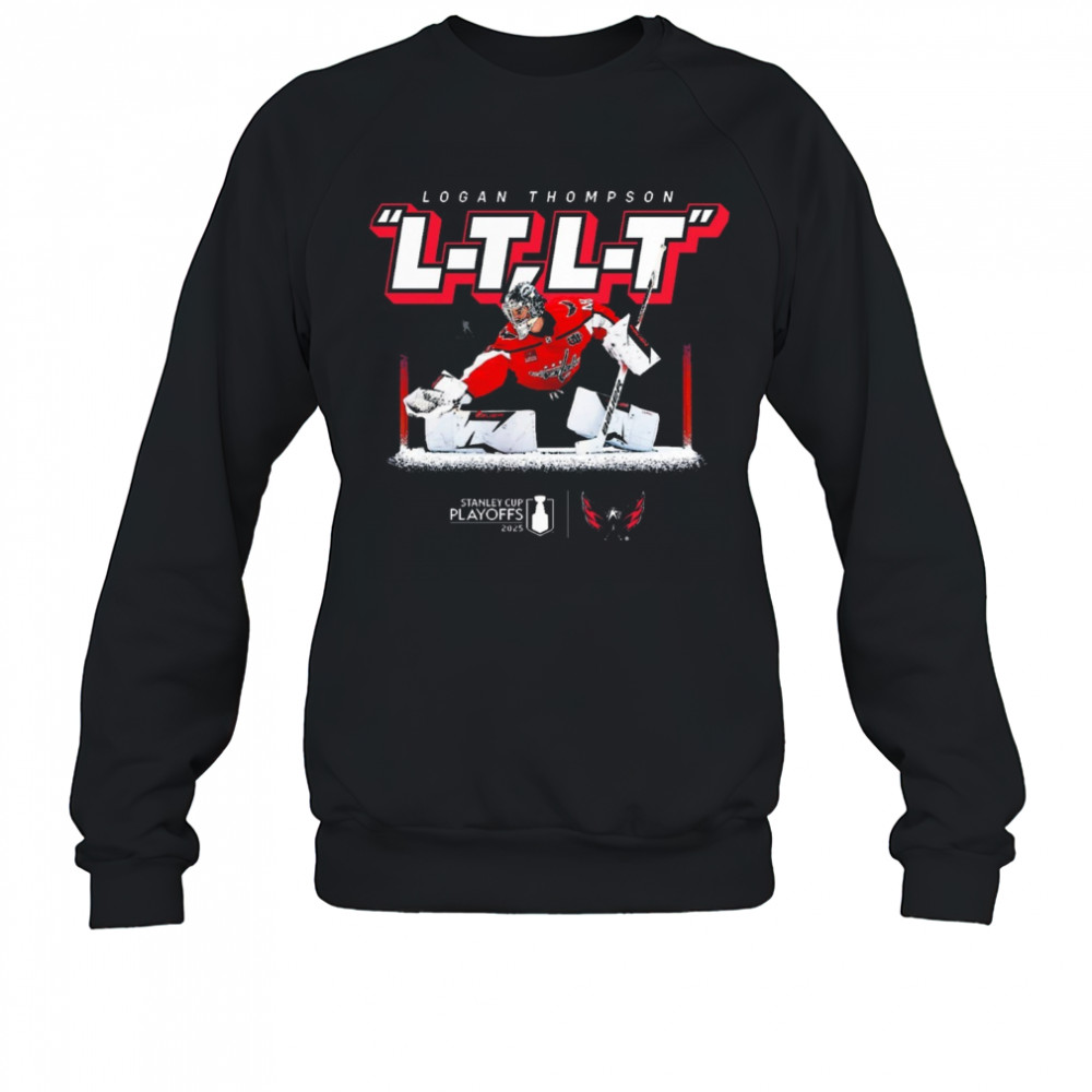 Logan Thompson Washington Capitals Hockey 2025 Stanley Cup Playoffs L-T L-T Micro Moment t-shirt Sweatshirt