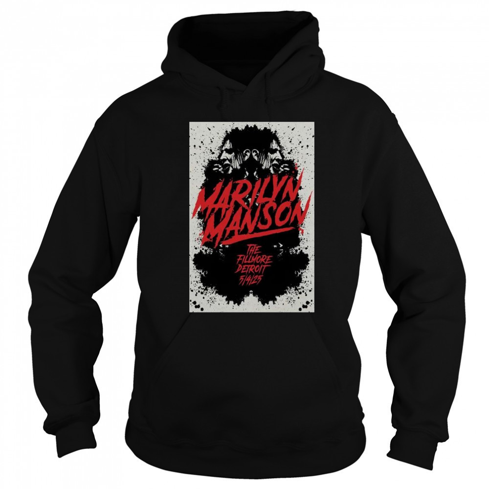 Marilyn Manson Tour May 4 2025 The Fillmore Detroit MI t-shirt Sweatshirt