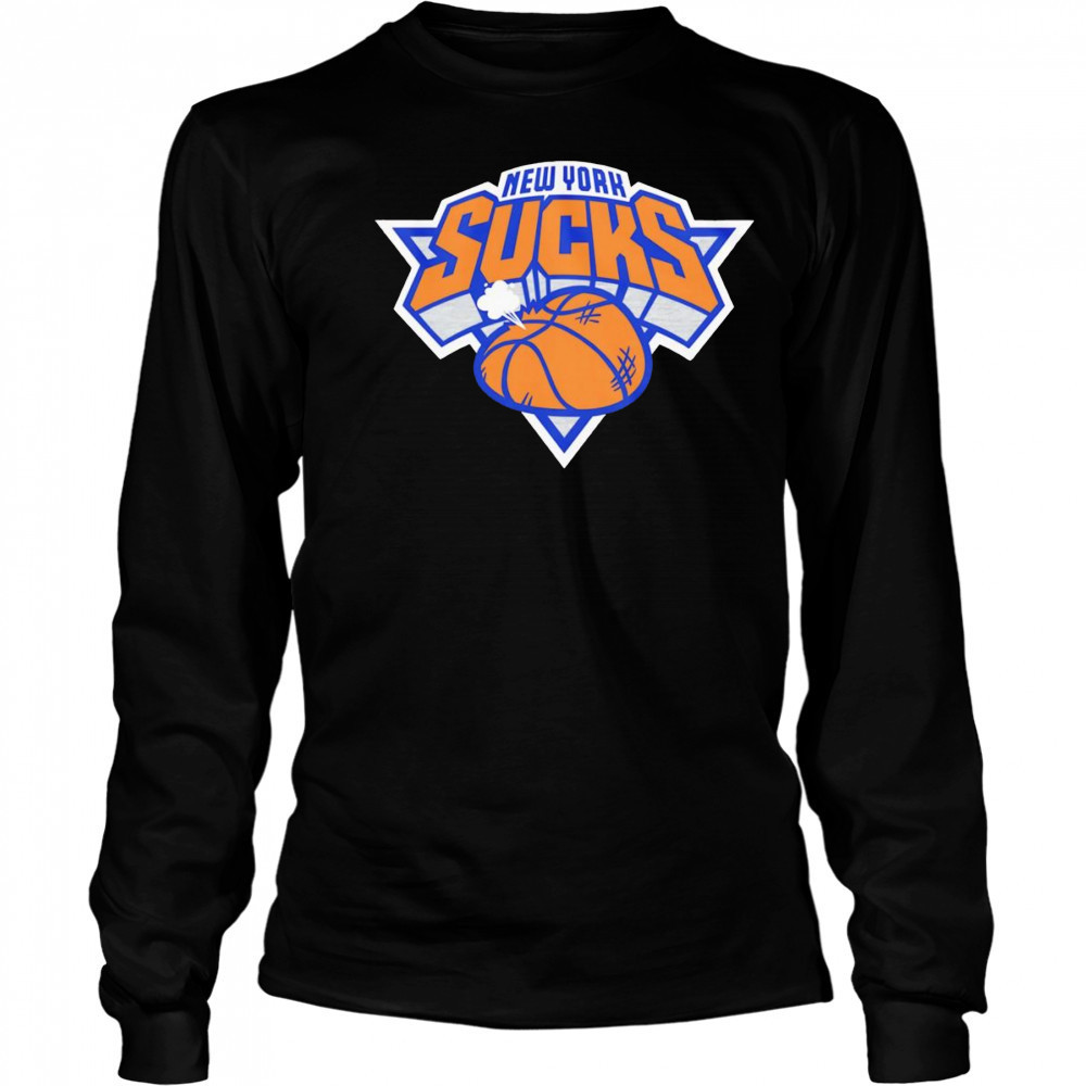 New York Sucks basketball shirt Long Sleeved