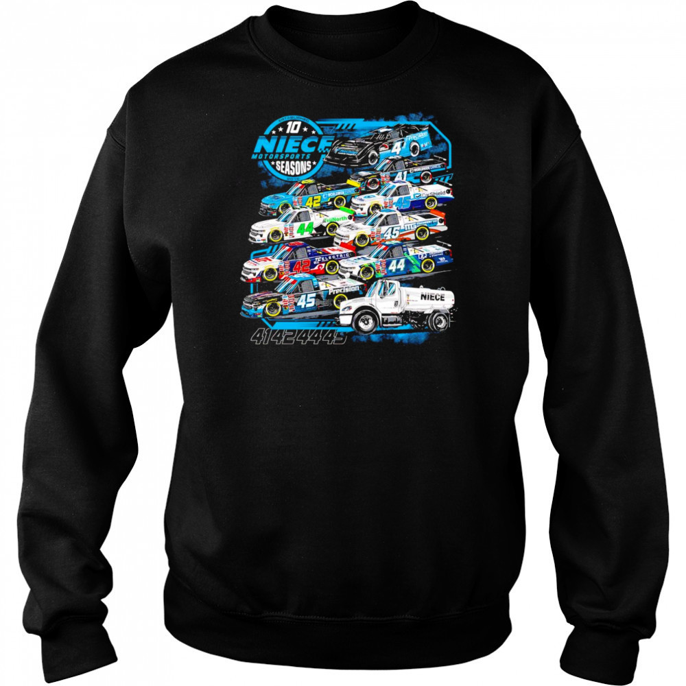 Niece Motorsports 10 Seasons shirt Hoodie