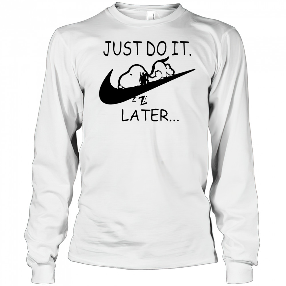 Nike Snoopy Just Do It Later Long Sleeved