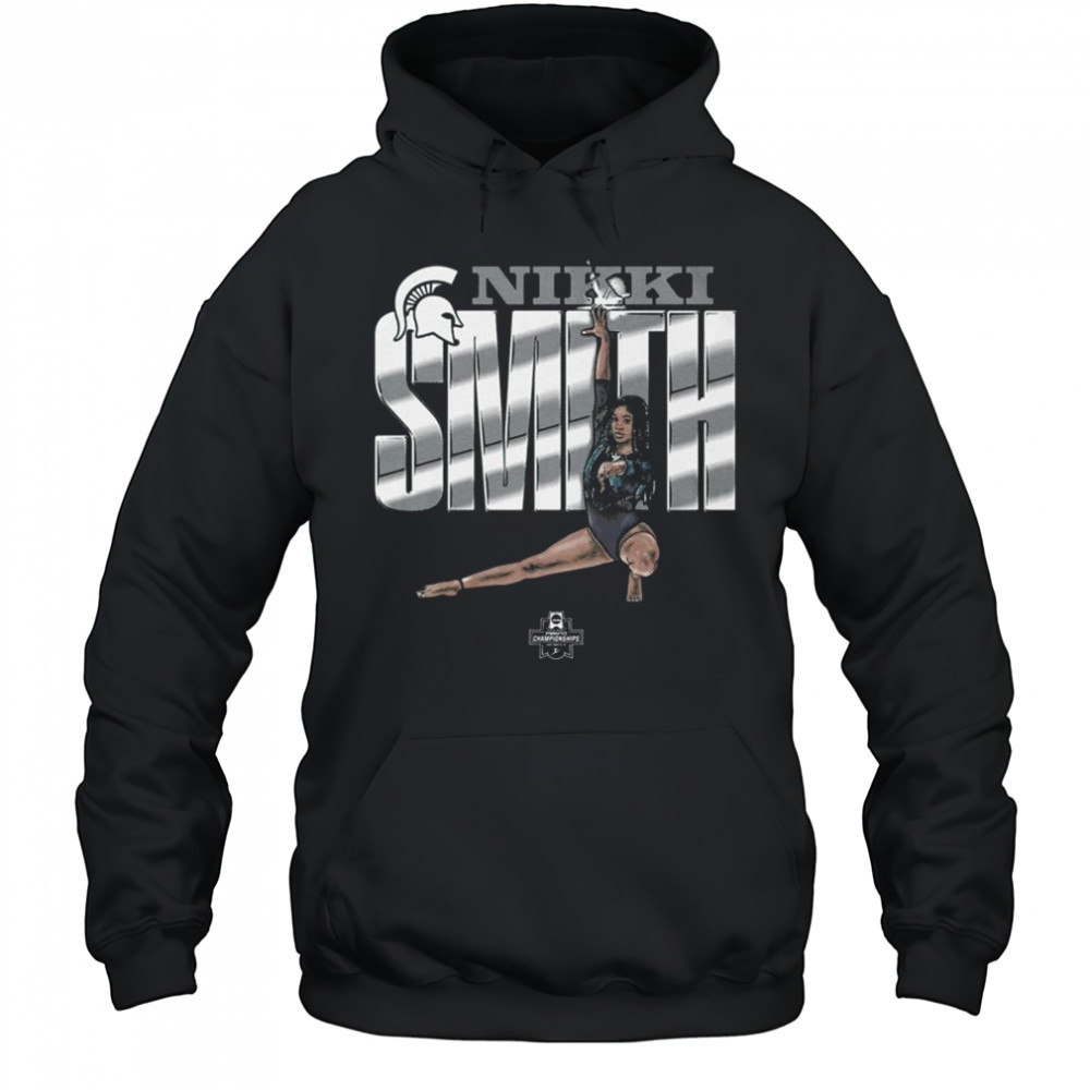 Nikki Smith Illustrated Michigan State Spartans NCAA gymnastics Championships 2025 t-shirt Hoodie