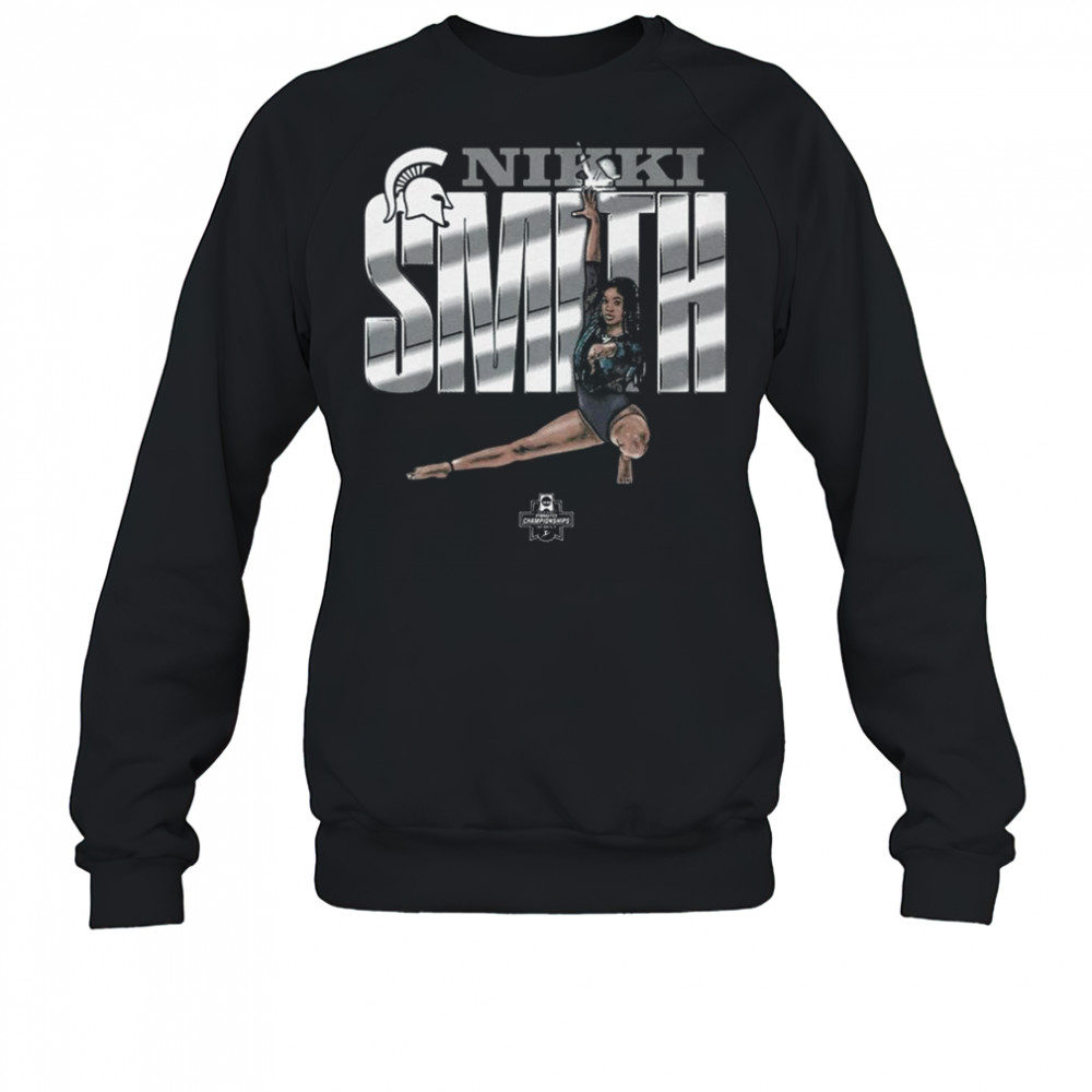 Nikki Smith Illustrated Michigan State Spartans NCAA gymnastics Championships 2025 t-shirt Sweatshirt