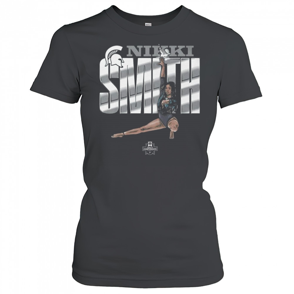 Nikki Smith Illustrated Michigan State Spartans NCAA gymnastics Championships 2025 t-shirt Women's T-shirt