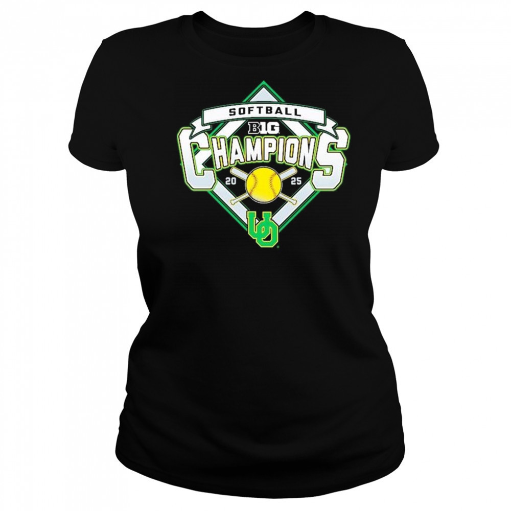 Oregon Ducks 2025 B1G Big Ten Softball Regular Season Champions t-shirt Women's T-shirt