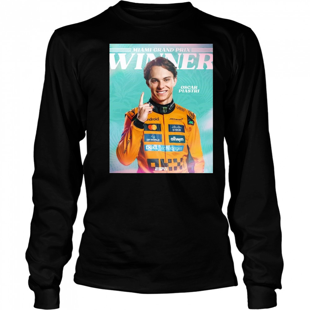 Oscar Piastri Is Victorious In Miami Grand Prix Winner 2025 t-shirt Long Sleeved