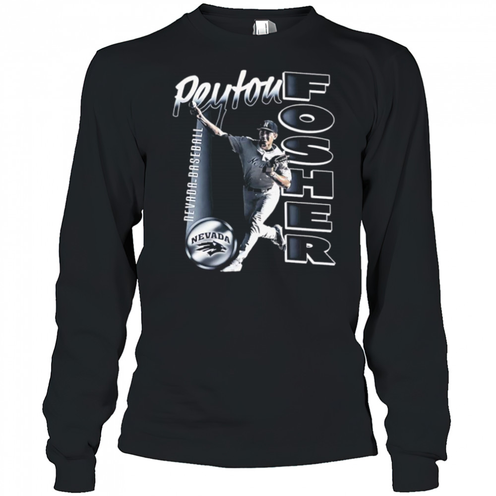 Peyton Fosher Nevada baseball retro shirt Long Sleeved