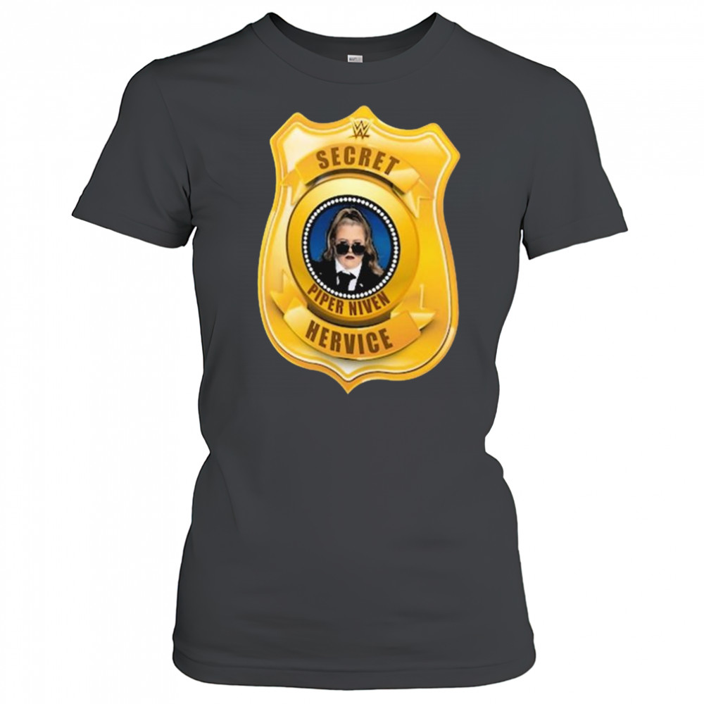 Piper Niven Secret Hervice Badge WWE 2025 t-shirt Women's T-shirt