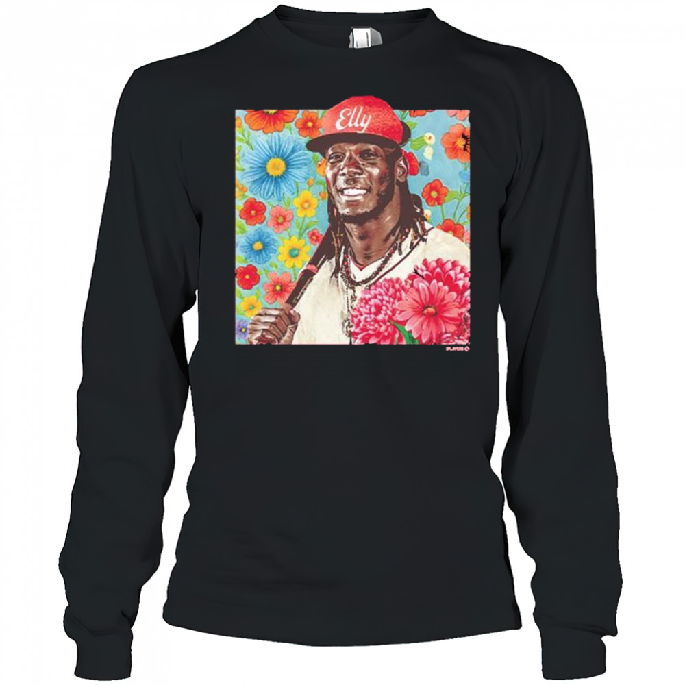 Pocket Full of Elly – Elly De La Cruz Floral Design Cincinnati Reds t-shirt Long Sleeved