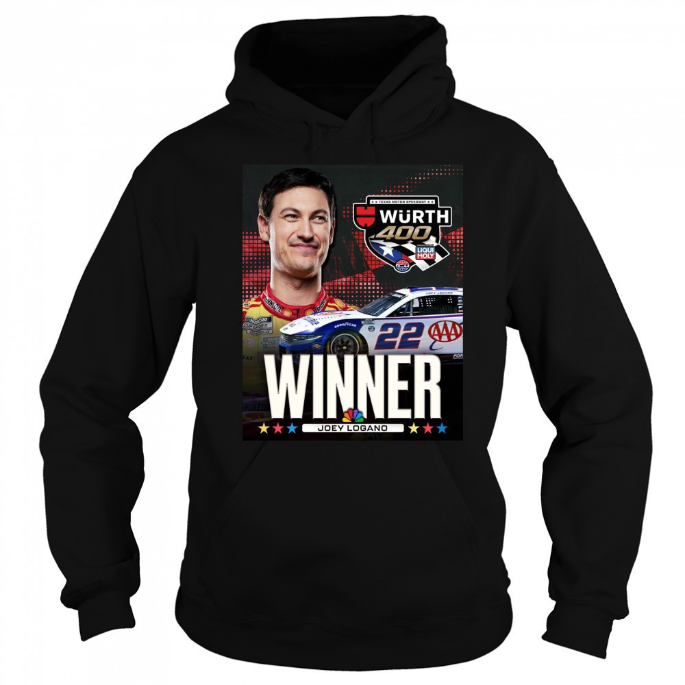Poster Congratulate Joey Logano Winner NASCAR Cup Series Texas Motor Speedway Wurth 400 t-shirt Sweatshirt