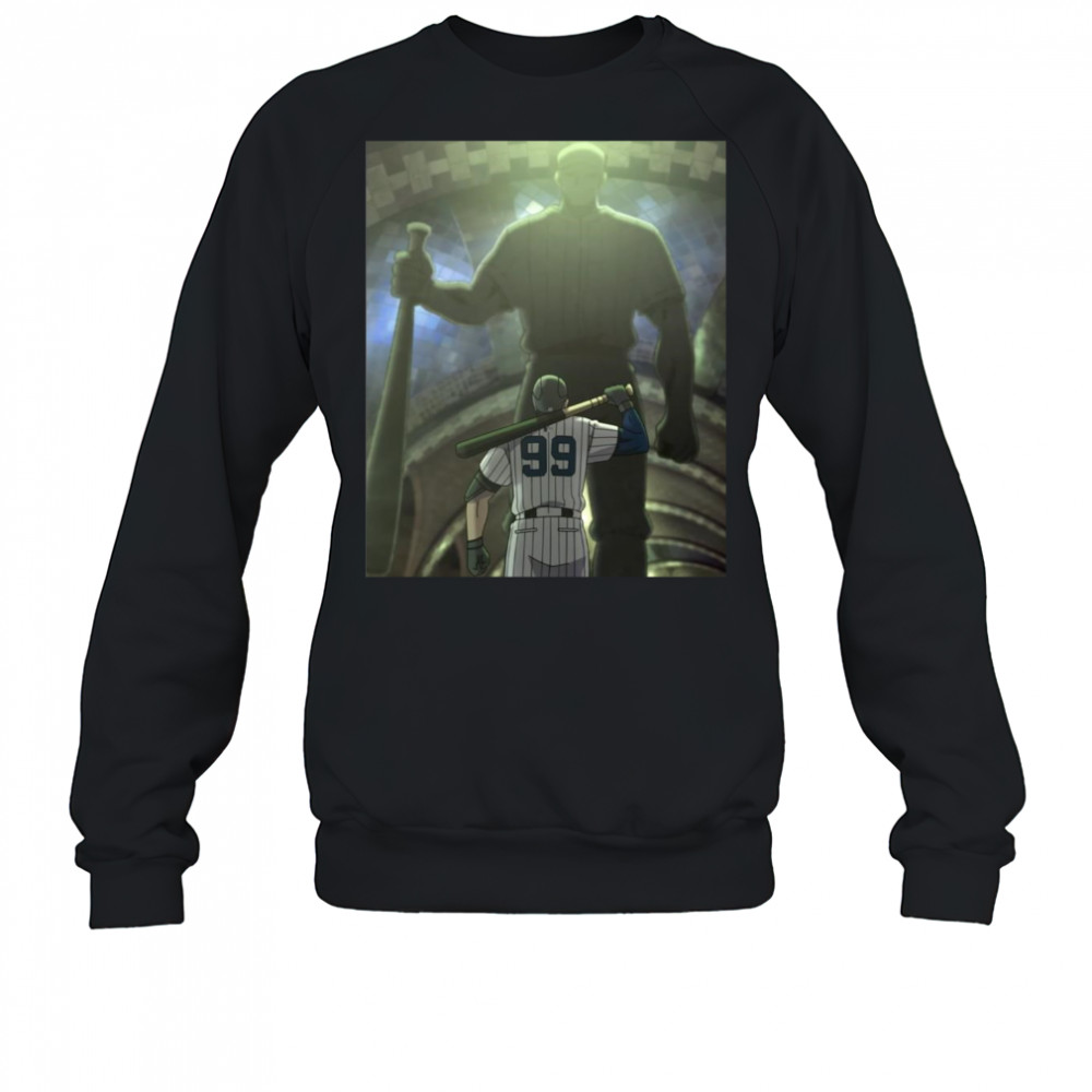Poster New York Yankees Aaron Judge Is On Pace For A Superhuman Season 2025 fWAR 16.7 t-shirt Sweatshirt