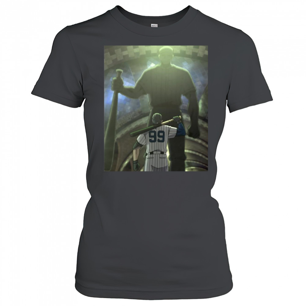 Poster New York Yankees Aaron Judge Is On Pace For A Superhuman Season 2025 fWAR 16.7 t-shirt Women's T-shirt