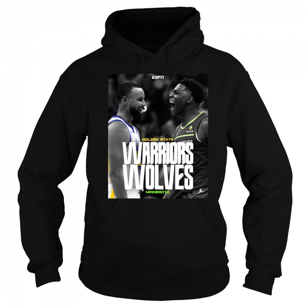 Poster Stephen Curry Golden State Warriors Vs Ant Man Anthony Edwards Minnesota Timberwolves t-shirt Sweatshirt