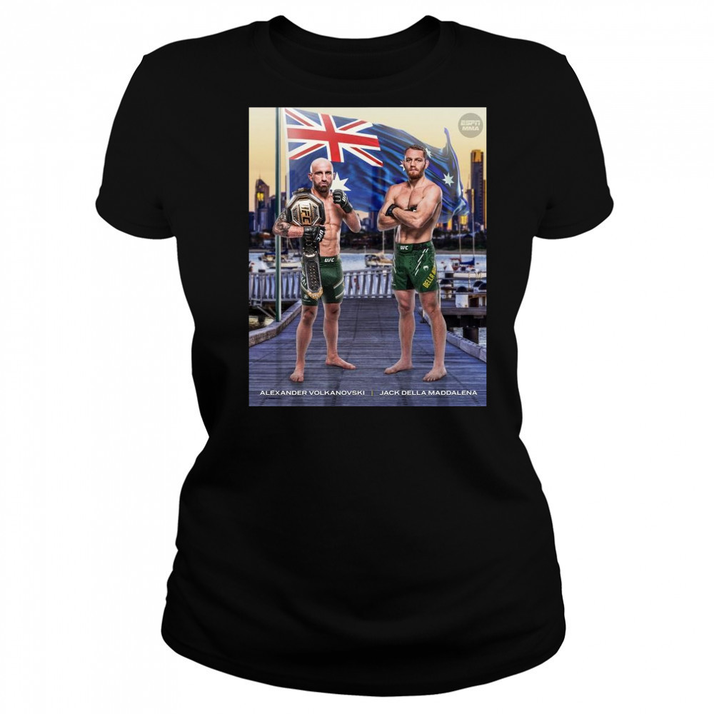 Poster UFC 315 Alexander Volkanovski Vs Jack Della Maddalena Welterweight Title 2025 t-shirt Women's T-shirt