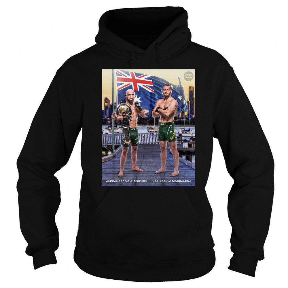 Poster UFC 315 Alexander Volkanovski Vs Jack Della Maddalena Welterweight Title 2025 t-shirt Sweatshirt