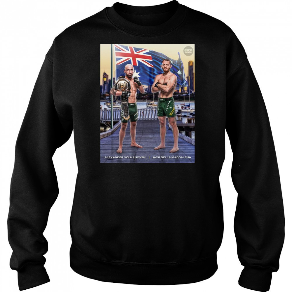 Poster UFC 315 Alexander Volkanovski Vs Jack Della Maddalena Welterweight Title 2025 t-shirt Hoodie