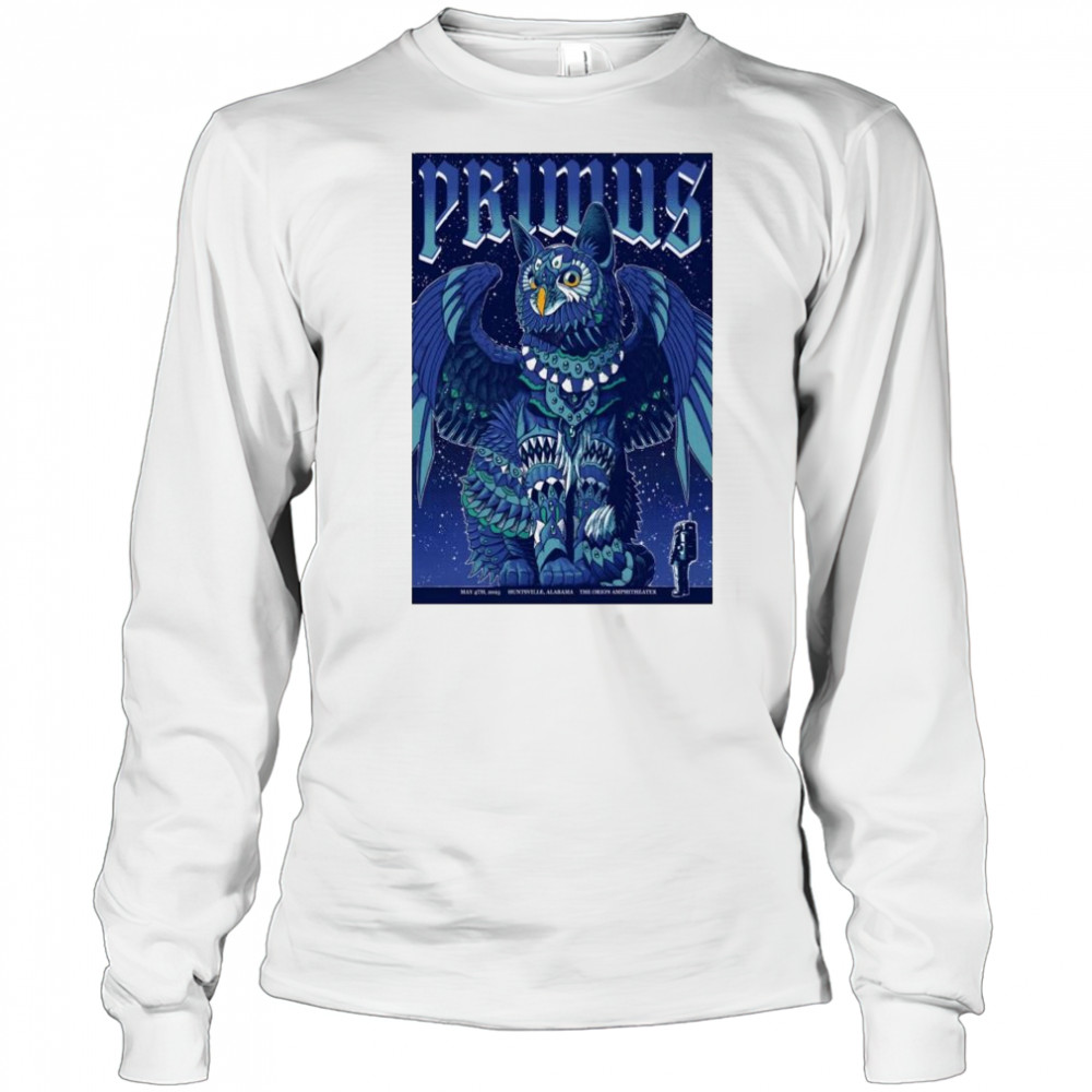 Primus The Orion Amphitheater May 4th 2025 Huntsville AL Tour t-shirt Long Sleeved